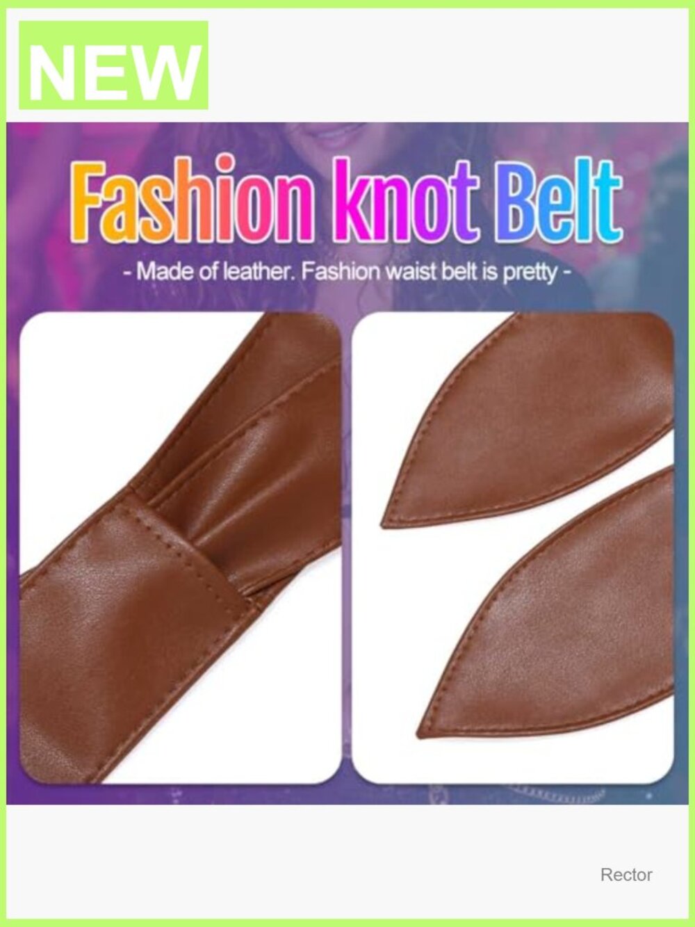Wide Obi Wrap Belt Fashion Corset Belt Leather Knot Belt for Dress - Picture 7 of 7